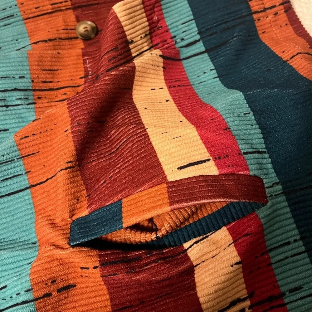 Savanna Jane Oversized Western Vibrant Colorful Knit Shacket, size Small - Picture 8 of 8